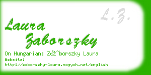 laura zaborszky business card